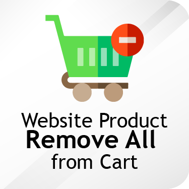 website product remove all from cart in odoo