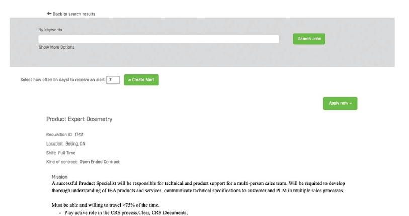 sap success page job position page