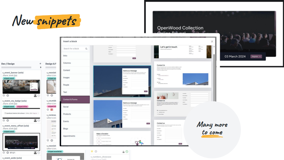 odoo 19 expected Feature Website