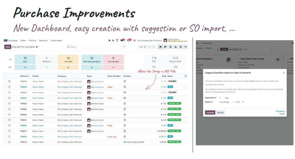 purchase Improvement Odoo 19