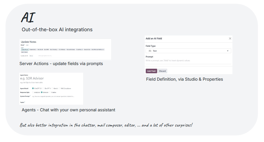 Odoo 19 AI features