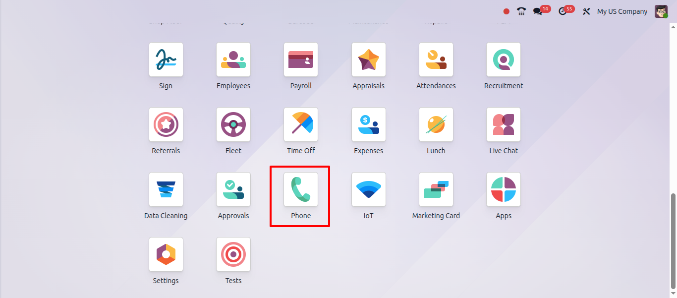 odoo 19 - VOIP module is replaced with Phone