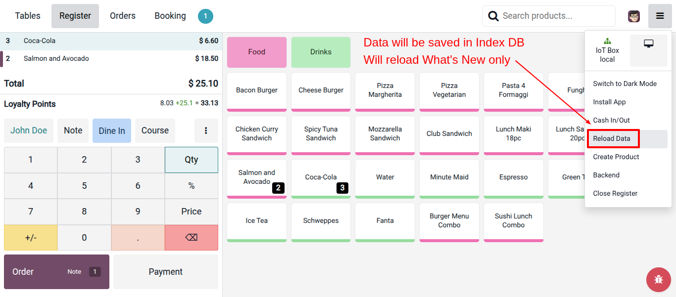 Odoo 19 Pos- Reload Data