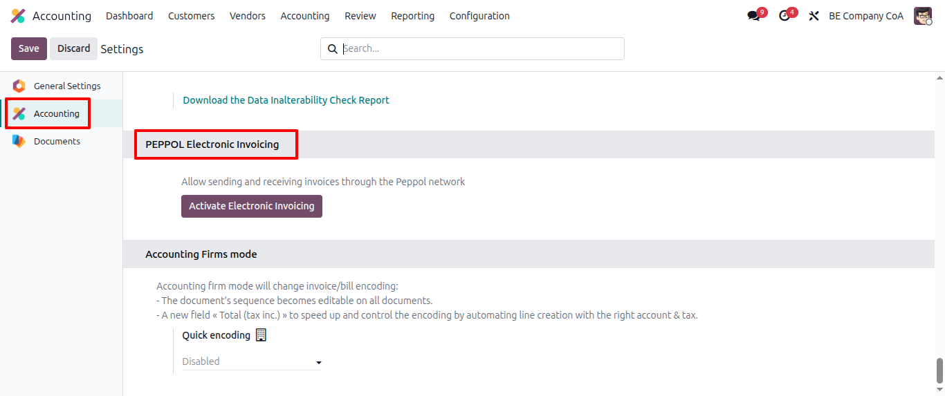 Peppol ELectronic Invoicing