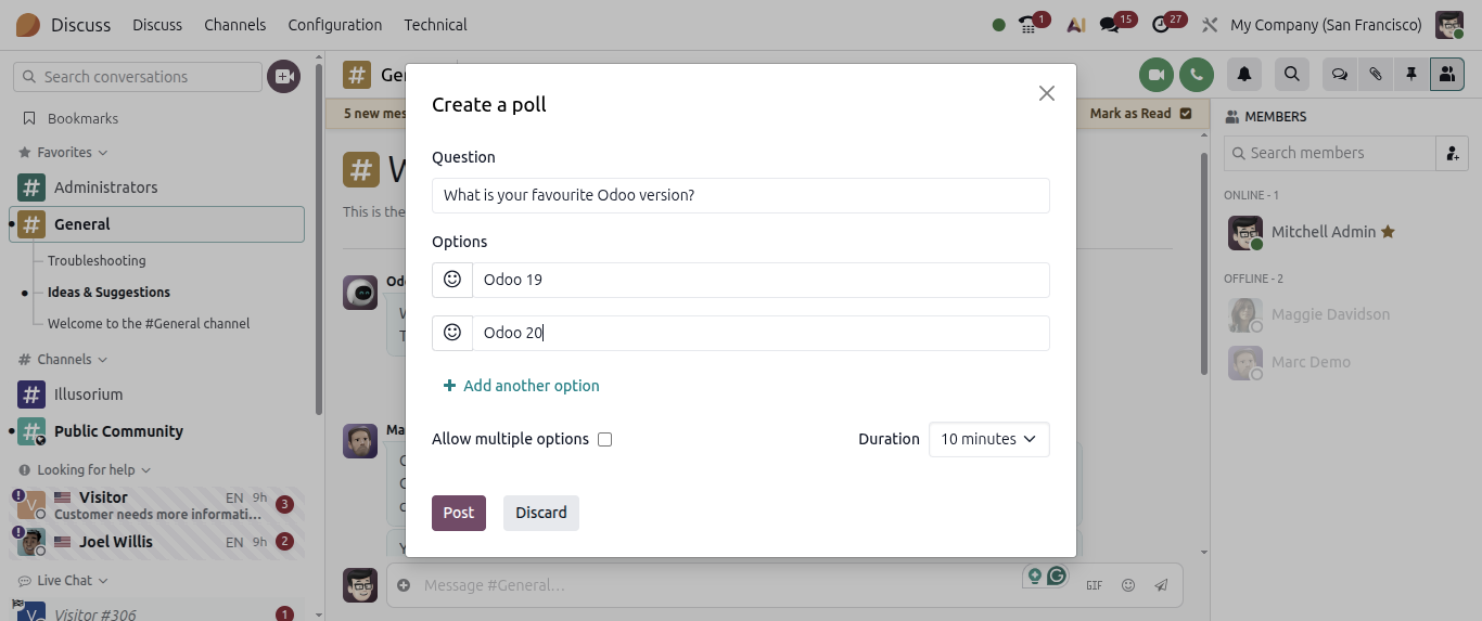 Discuss latest Features in odoo 20 Discuss latest Features in odoo 20