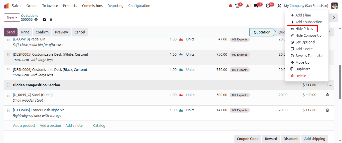 Hide Price Odoo 20 Features Hide Price Odoo 20 Features