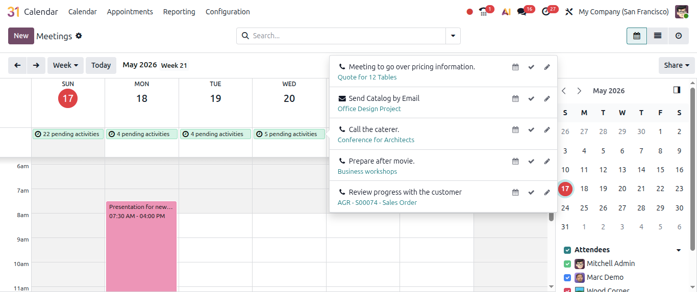 calendar view new feature in odoo 20 calendar view new feature in odoo 20