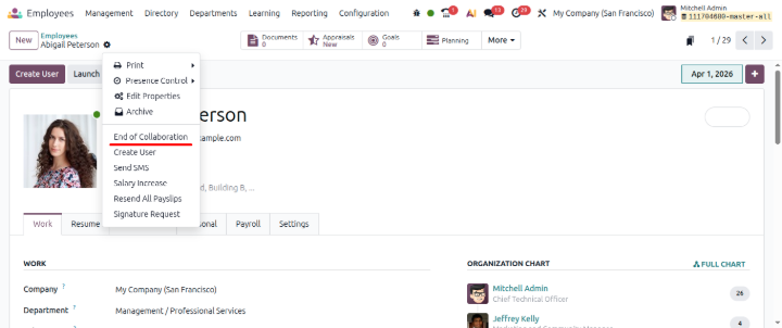 end of collaboration odoo 20 features