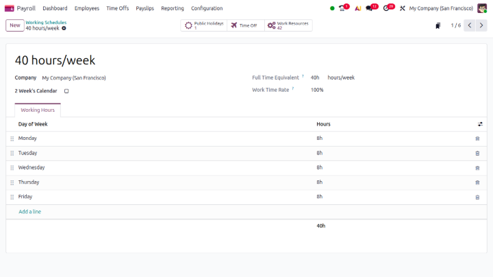 employee odoo 20 features