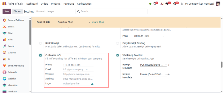 pos odoo 20 features