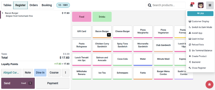 point of sale odoo 20 features