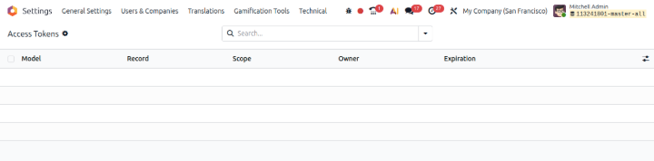 Centralized Access tokens - odoo 20 features Centralized Access tokens - odoo 20 features