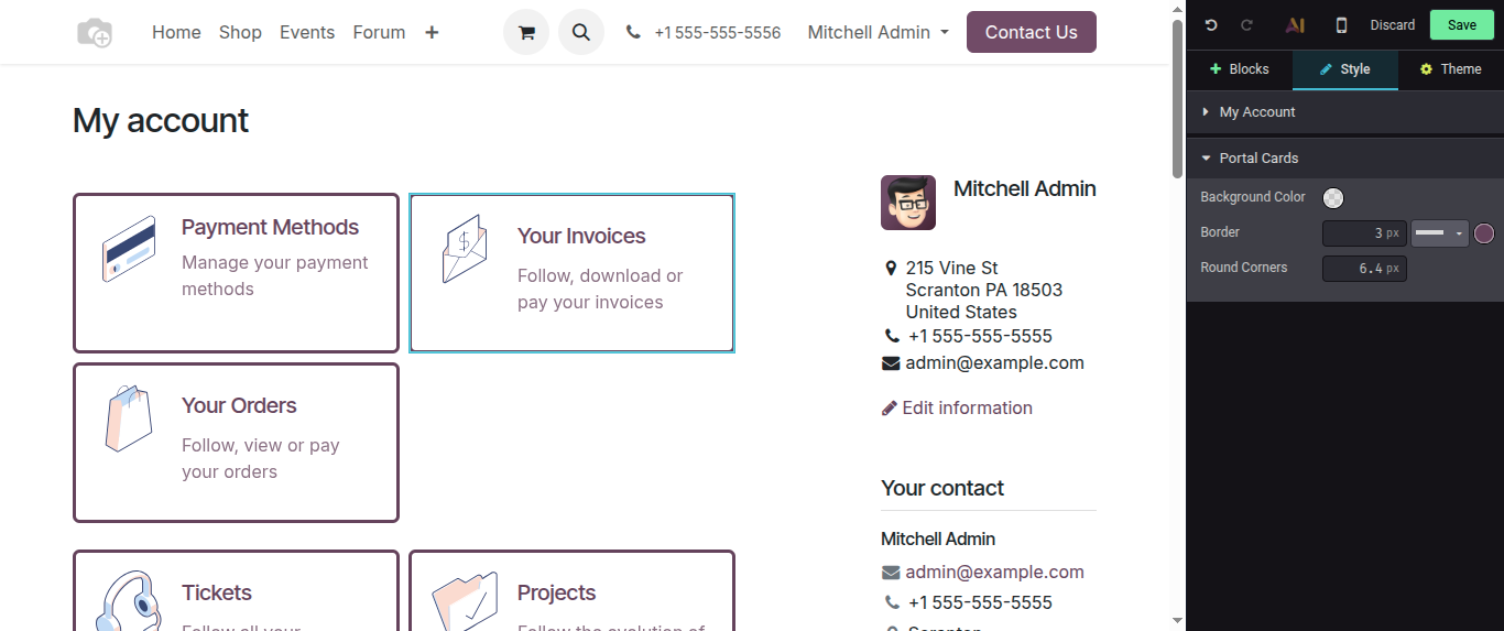 odoo 20 widget border odoo 20 widget border