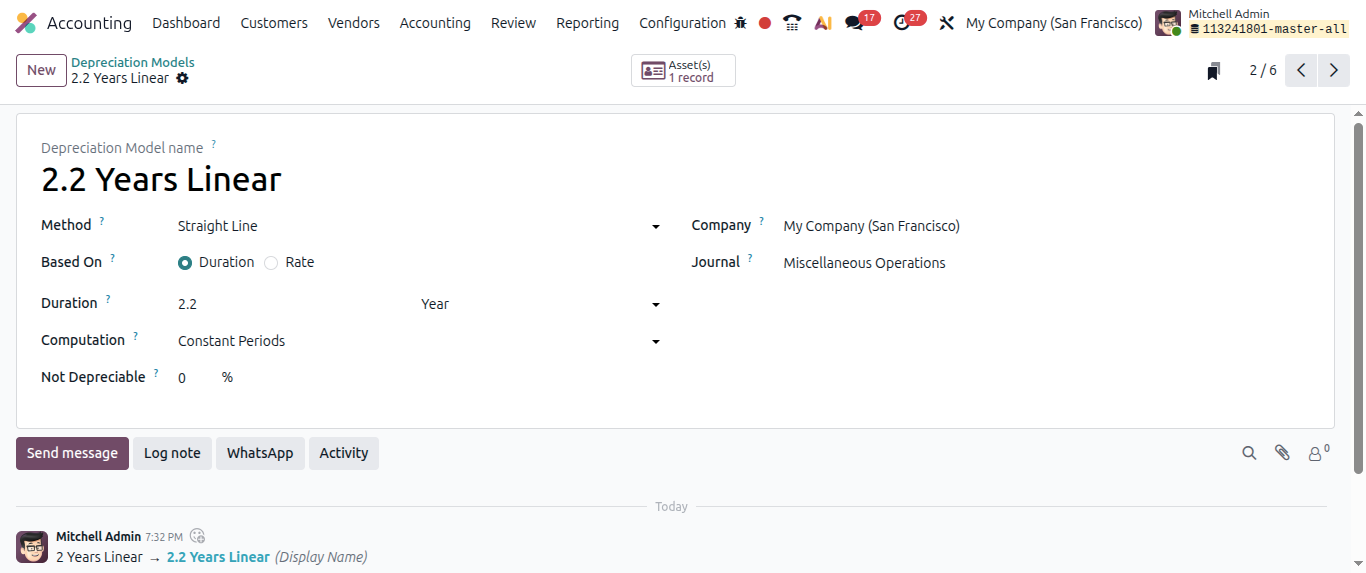 Asset depreciation odoo 20 asset features Asset depreciation odoo 20 asset features