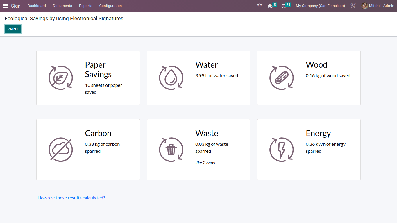 Odoo esignature