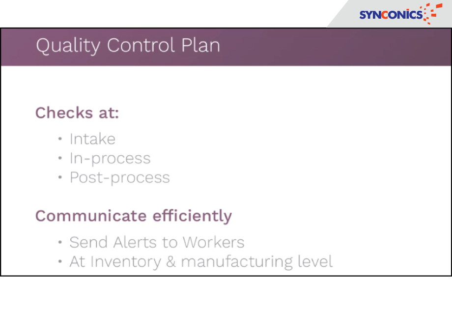 quality control plan