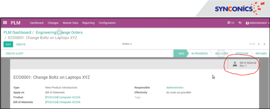 engineering change order in plm