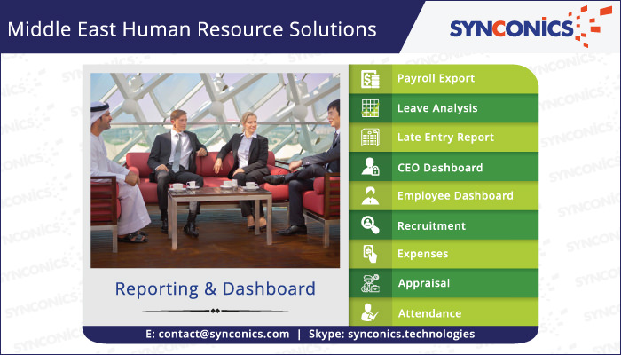 Reporting and Dashboard of Middle East hr solutions