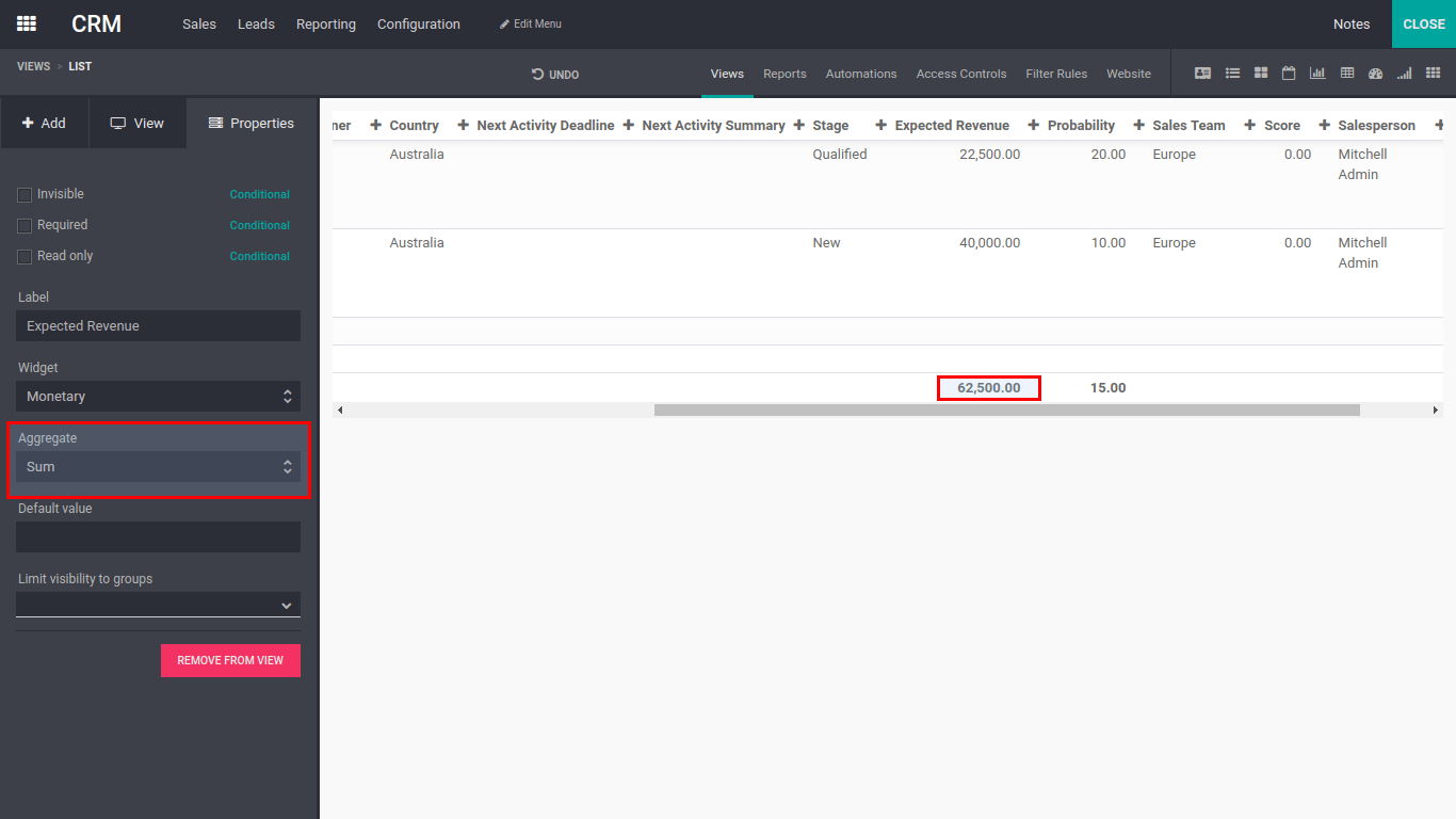 odoo 13 crm