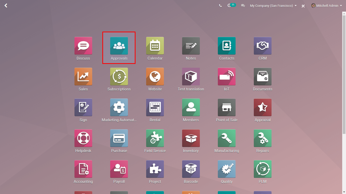 Approval odoo 13 apps
