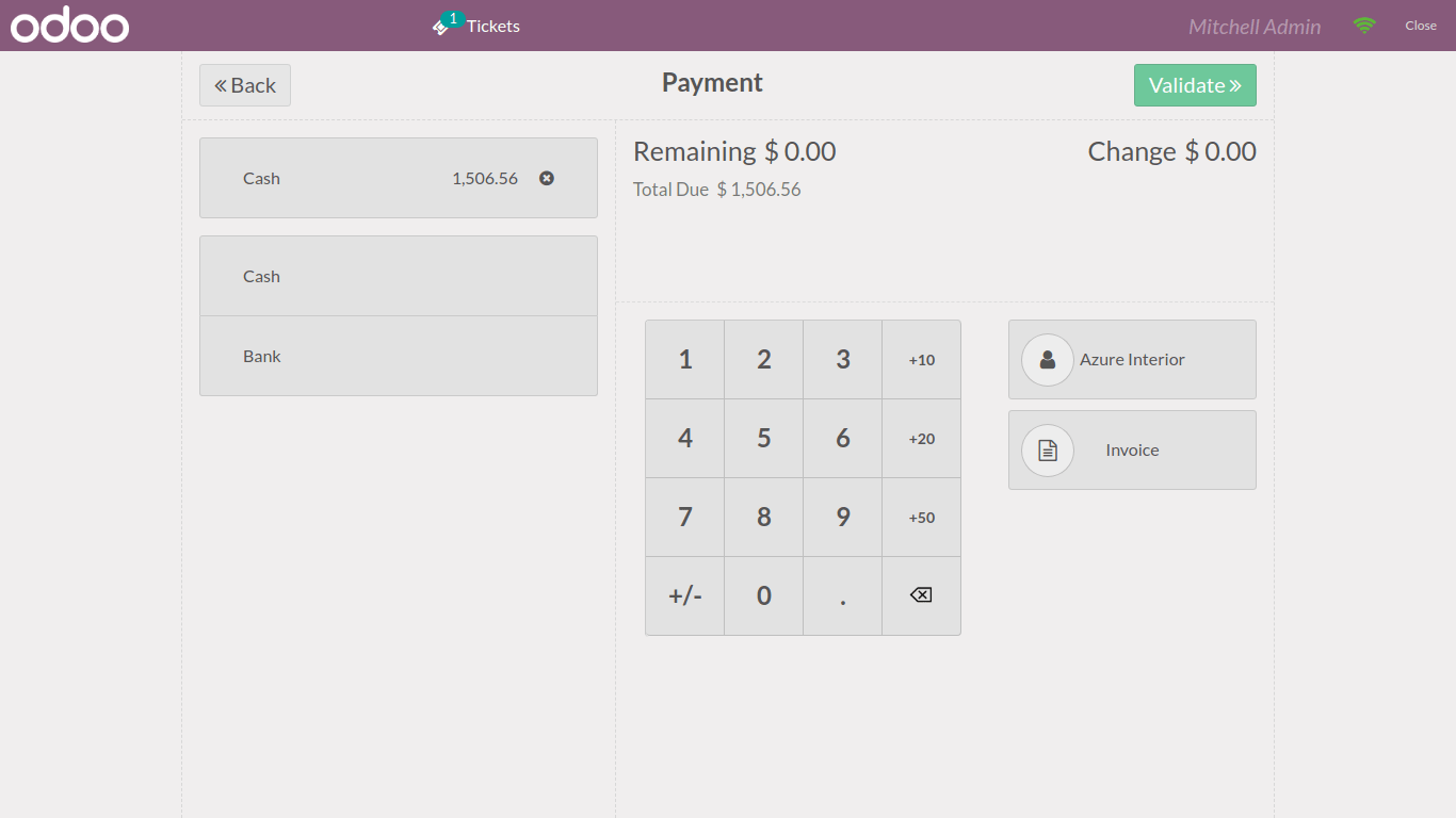 payment  in pos- point of sale