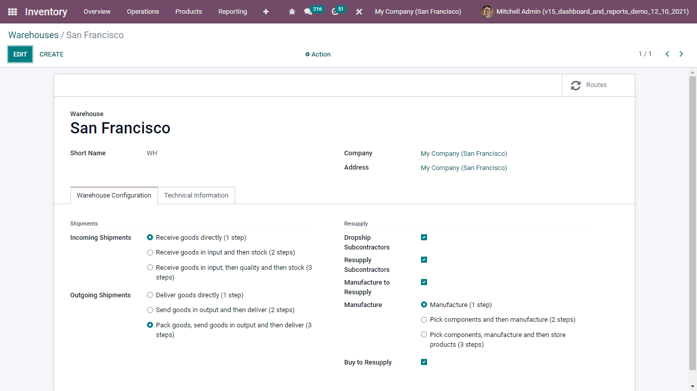 Orders & Incoming Shipment in odoo