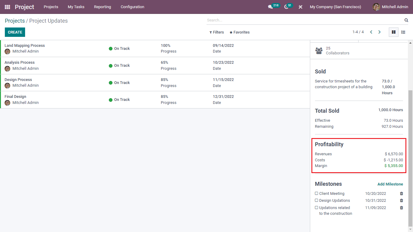 Odo Project Update