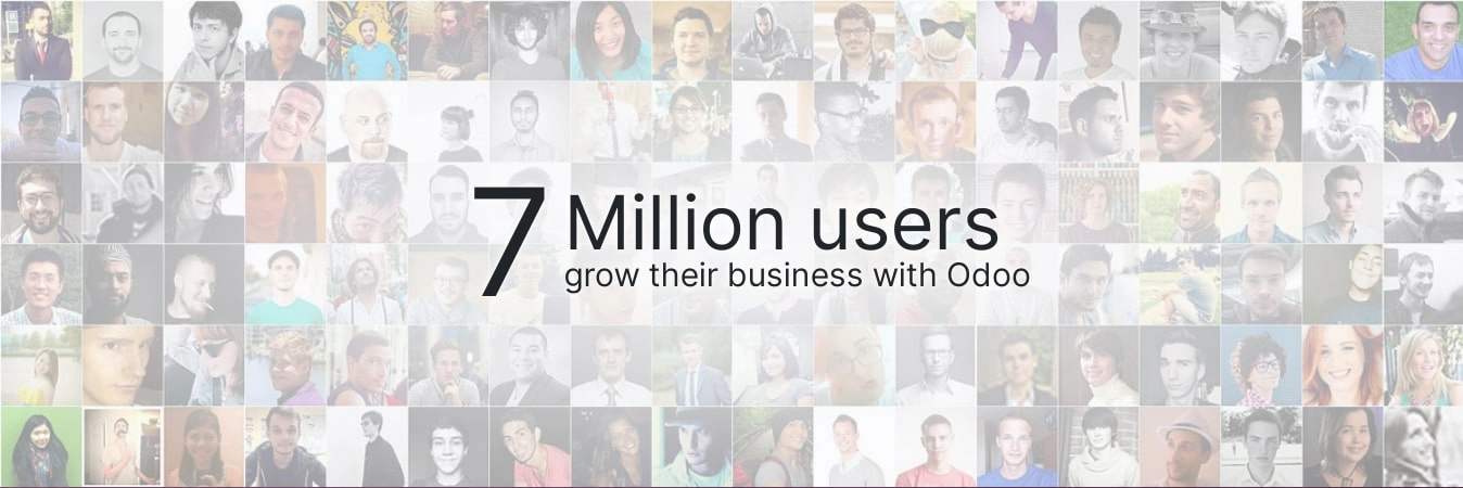 7 million users grow their business with odoo