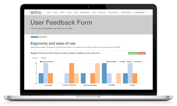 Use feedback Form in odoo