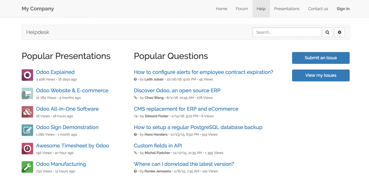 odoo helpdesk