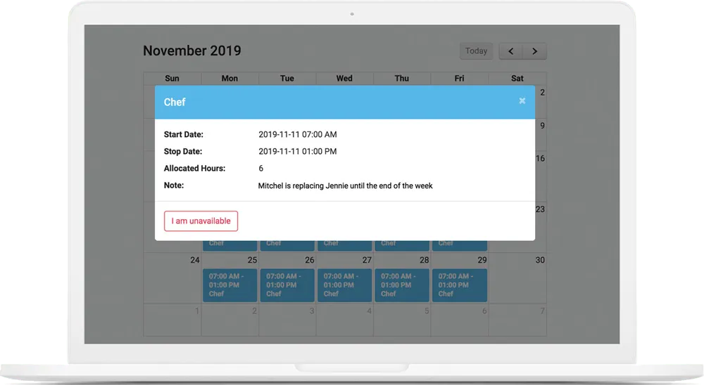 create personal portal in odoo planning