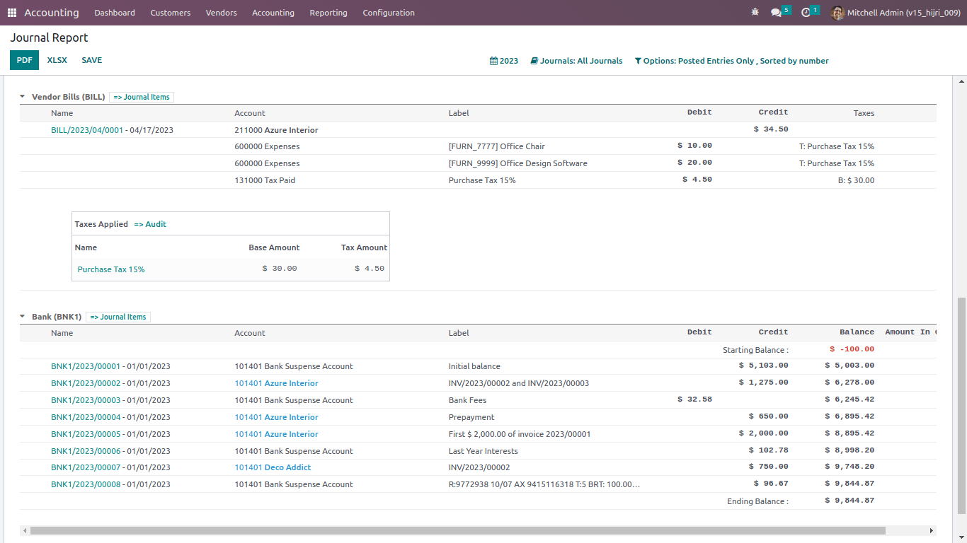 Journals Audit- Odoo Accounting