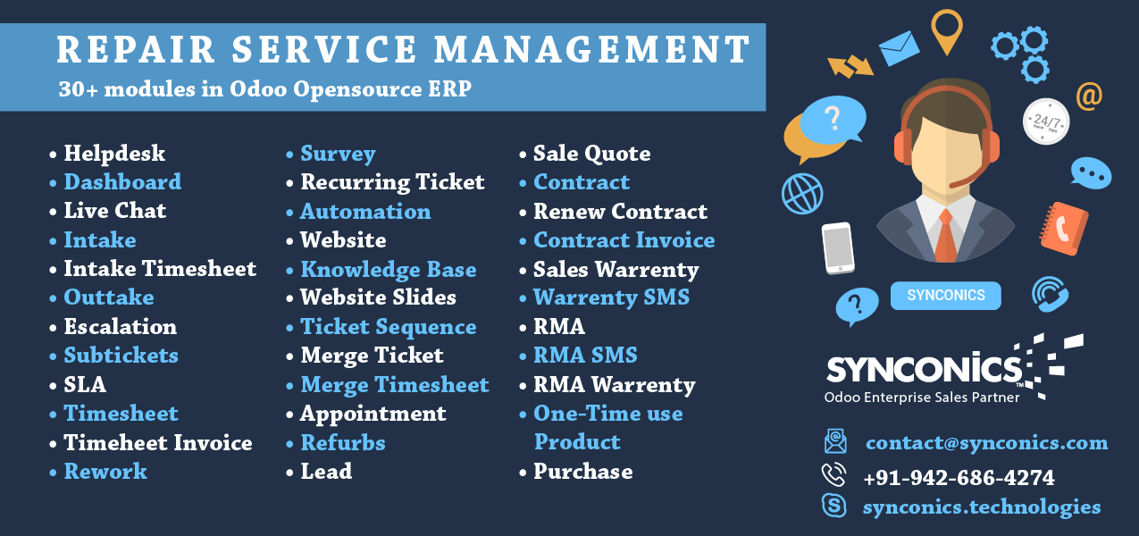 Repair Service Management By Synconics